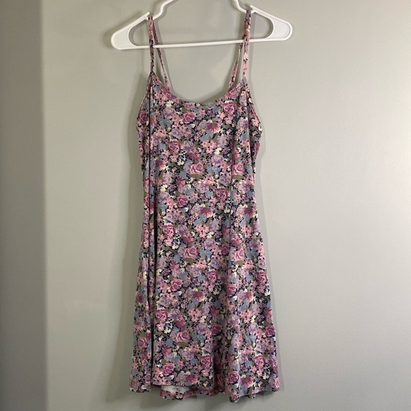 No Boundaries Dresses & Skirts - Vintage No Boundaries floral mini dress womens A line tie back size large